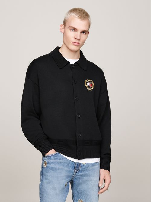 SWEATER TJM BOXY BUTTON DOWN CREST CAR