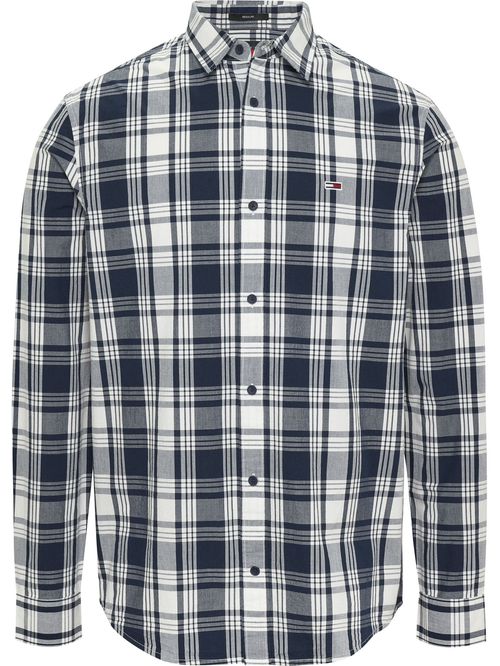 CAMISA TJM REG POPLIN CHECK SHIRT