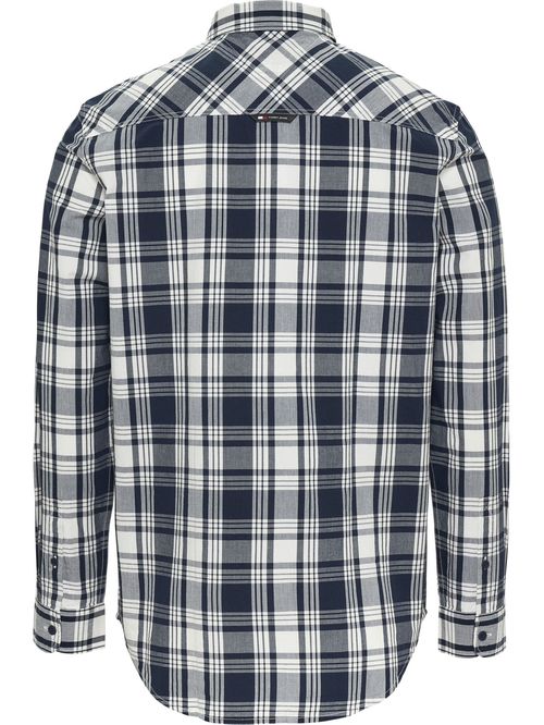 CAMISA TJM REG POPLIN CHECK SHIRT