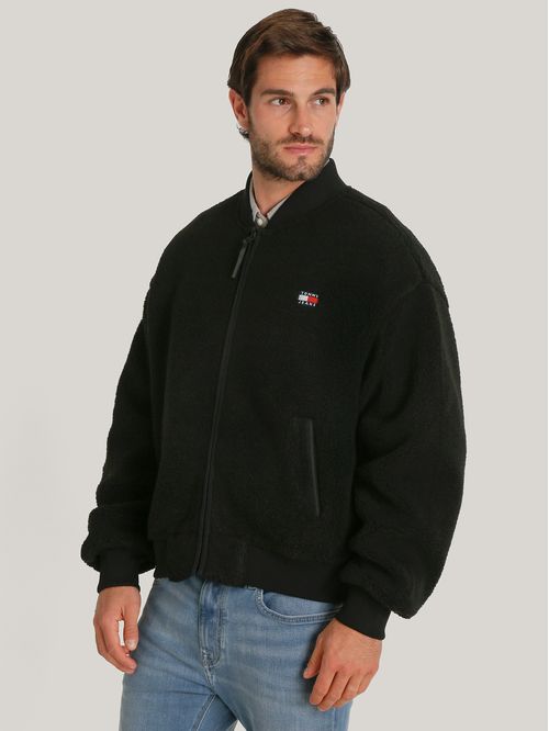 SWEATSHIRT TJM BOXY TEDDY ZIP THRU BOMBER