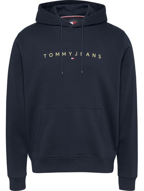 SWEATSHIRT TJM REG LINEAR GOLD HOOD EXT