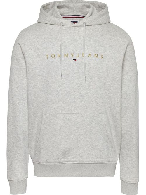 SWEATSHIRT TJM REG LINEAR GOLD HOOD EXT