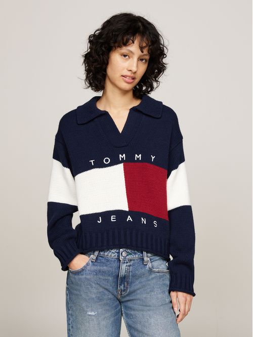 SWEATER TJW RWB FLAG RUGBY SWEATER EXT