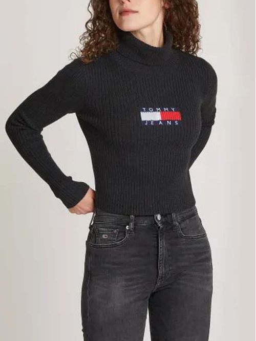 SWEATER TJW MELANGE TRTLNCK FLAG SWEAT TH