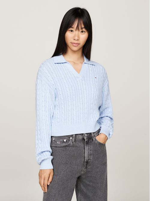 SWEATER TJW CABLE RUGBY SWEATER