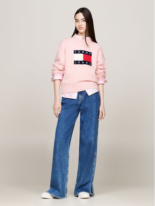 SWEATER TJW MELANGE FLAG SWEATER EXT TH