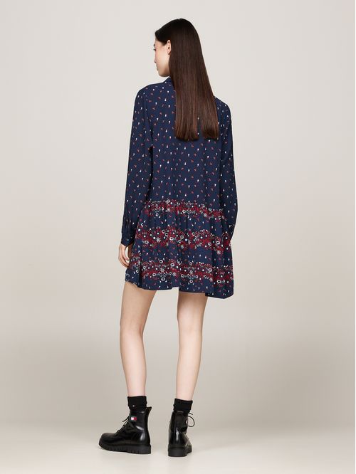 VESTIDO TJW FLORAL MIX MINI SHIRT DRES