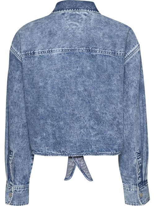 BLUSA TJW FRONT TIE CHAMBRAY SHIRT