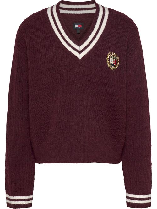 SWEATER TJW VNCK CREST CABLE SWEATER E