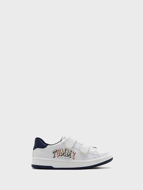 SNEAKER BASSA VELCRO BIANCO/