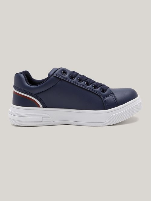 STRIPES LOW CUT LACE-UP SNEAKE