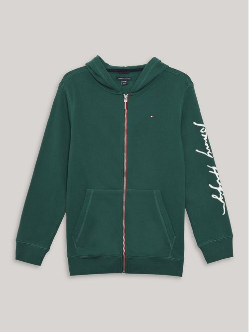 SWEATSHIRT SIGNATURE LS ZIP HOODIE