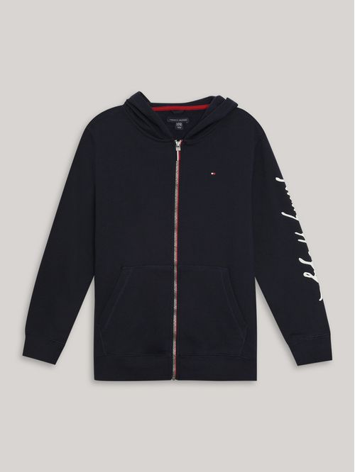 SWEATSHIRT SIGNATURE LS ZIP HOODIE