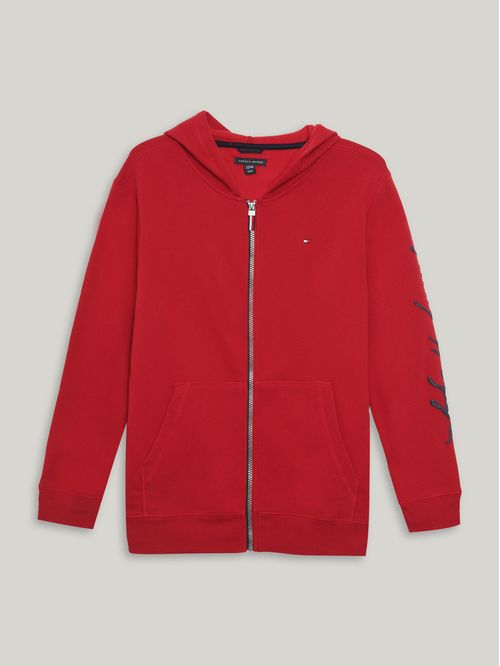 SWEATSHIRT SIGNATURE LS ZIP HOODIE