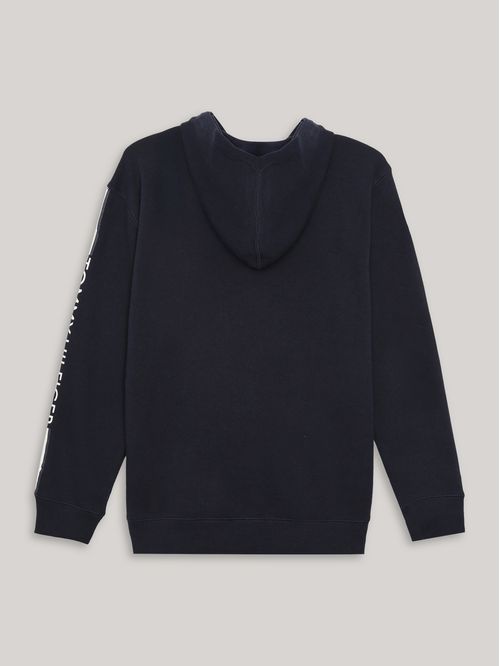 SWEATSHIRT SIGNATURE STRIPE LS ZIP HOODIE