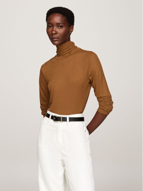 CAMISETA SLIM TENCEL ROLL NK LS