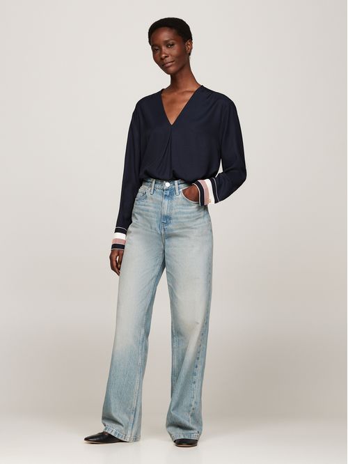 BLUSA GLOBAL STP VISCOSE RLXD BLOUSE
