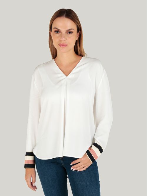 BLUSA GLOBAL STP VISCOSE RLXD BLOUSE