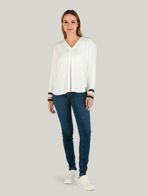 BLUSA GLOBAL STP VISCOSE RLXD BLOUSE