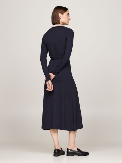 VESTIDO RWB DETAIL BELTED POLO DRESS L