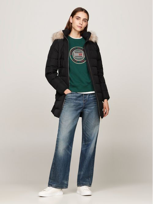 CASACA HERITAGE DOWN TYRA COAT WITH F