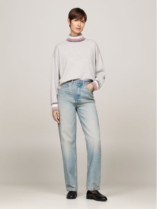 SWEATER GLOBAL STP MOCK-NK SWEATER