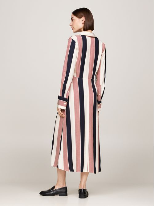 VESTIDO GLOBAL STP VIS DRAPED MIDI DRE