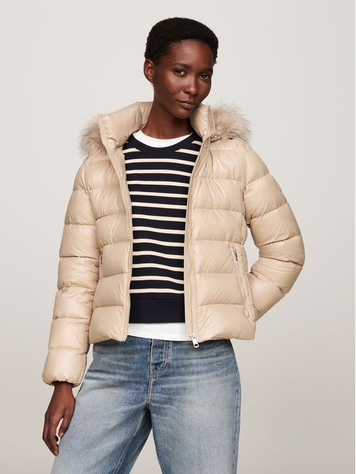 CASACA GLOSS DOWN TYRA JKT WITH FUR