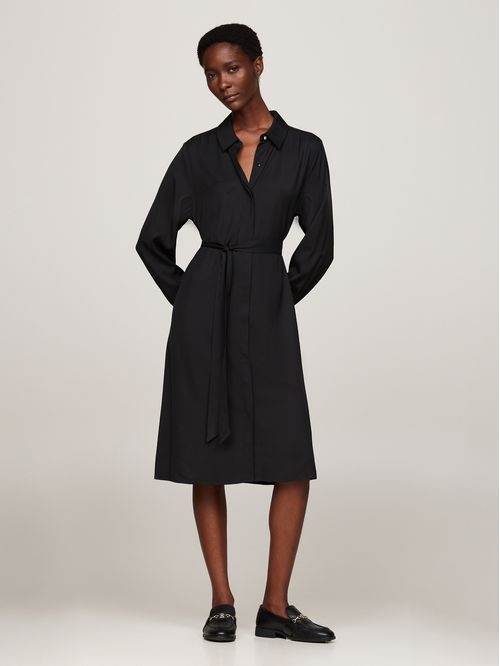 VESTIDO FLUID VISCOSE SHIRT DRESS