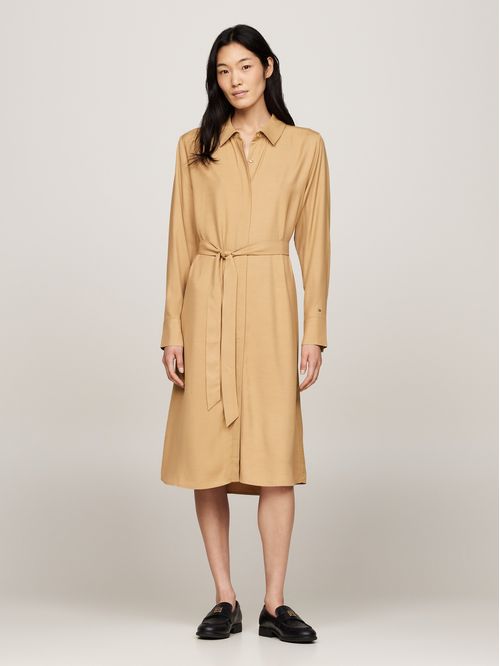 VESTIDO FLUID VISCOSE SHIRT DRESS