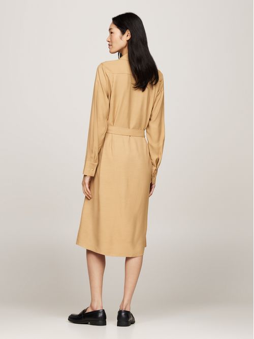 VESTIDO FLUID VISCOSE SHIRT DRESS