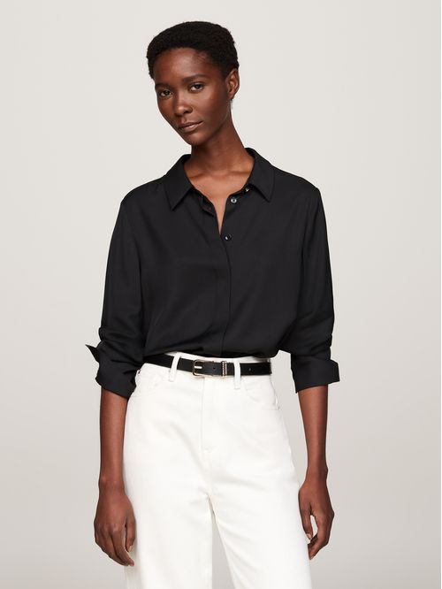 BLUSA FLUID VISCOSE REGULAR SHIRT