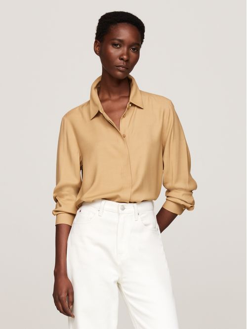 BLUSA FLUID VISCOSE REGULAR SHIRT