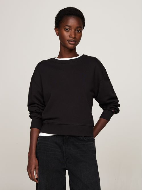 SWEATSHIRT REG GOLD BTN C-NK SWEATSHIRT