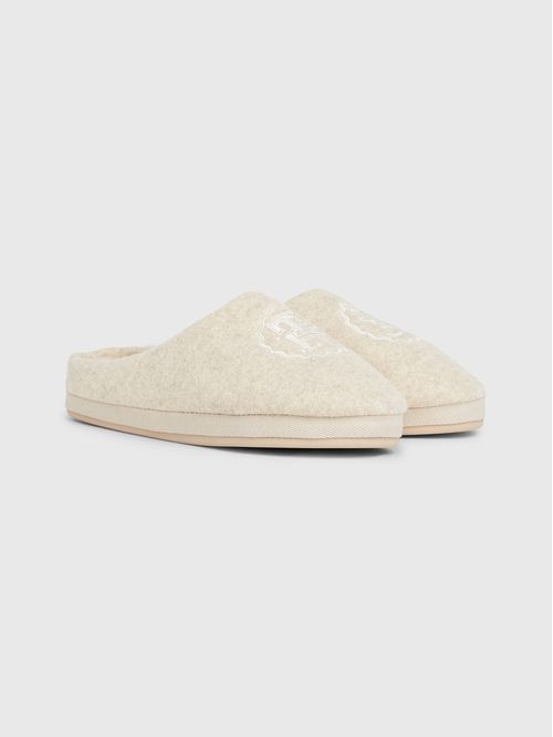 PANTUFLAS TH EMBLEM FELT SLIPPER