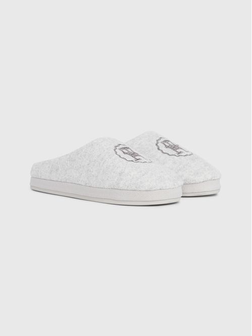 PANTUFLAS TH EMBLEM FELT SLIPPER