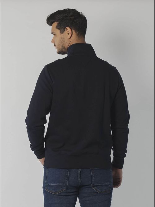 SWEATSHIRT M TOMMY LOGO MOCKNECK
