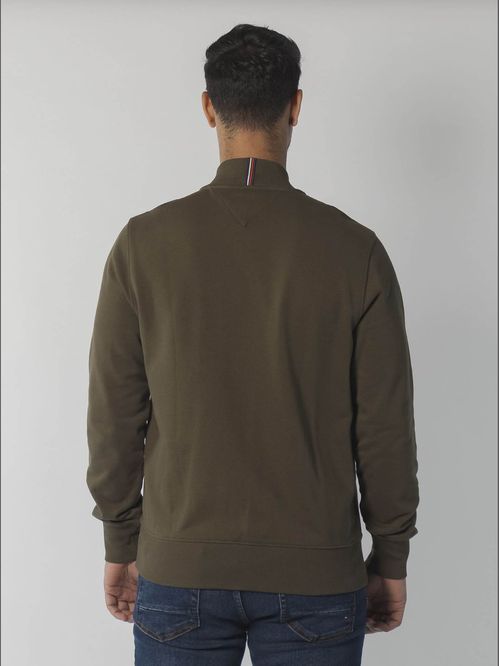 SWEATSHIRT M BASEBALL COLLAR ZIP THROUGH