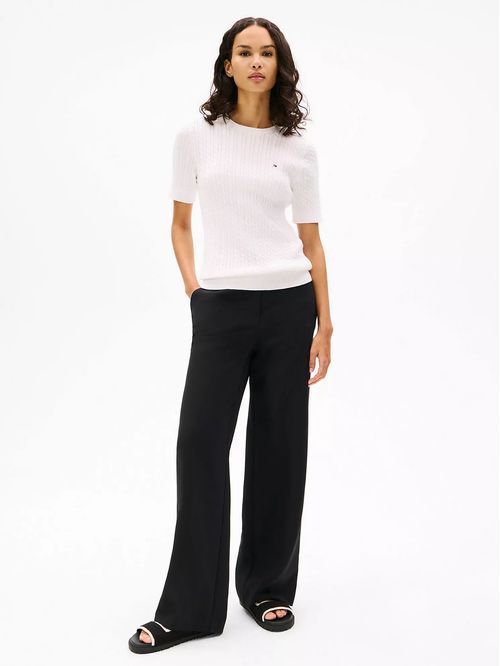 SWEATER W JENNY CABLE SS