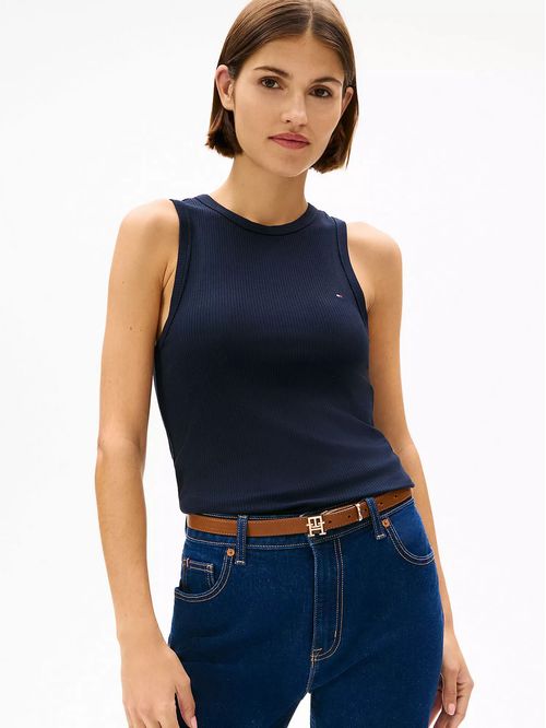 TOP SLIM 5X2 RIB TANK TOP NS-SOLID