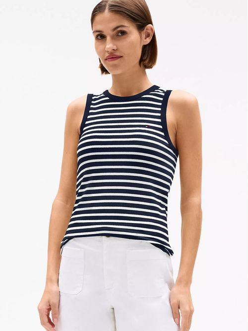 TOP W SLIM 5X2 RIB TANK TOP NS STP