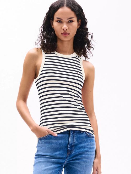 TOP W SLIM 5X2 RIB TANK TOP NS STP