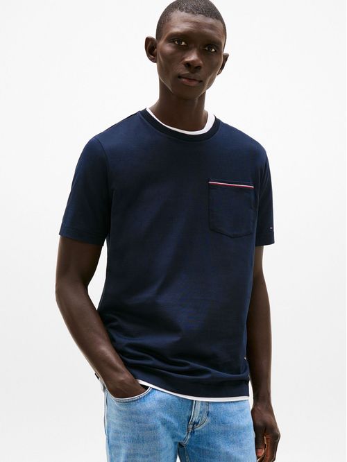 CAMISETA GLOBAL STRIPE POCKET TEE TH