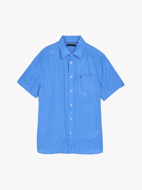 CAMISA PIGMENT DYE LINEN SLD S/S SHIR TH