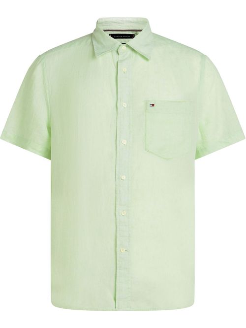 CAMISA PIGMENT DYE LINEN SLD S/S SHIR TH