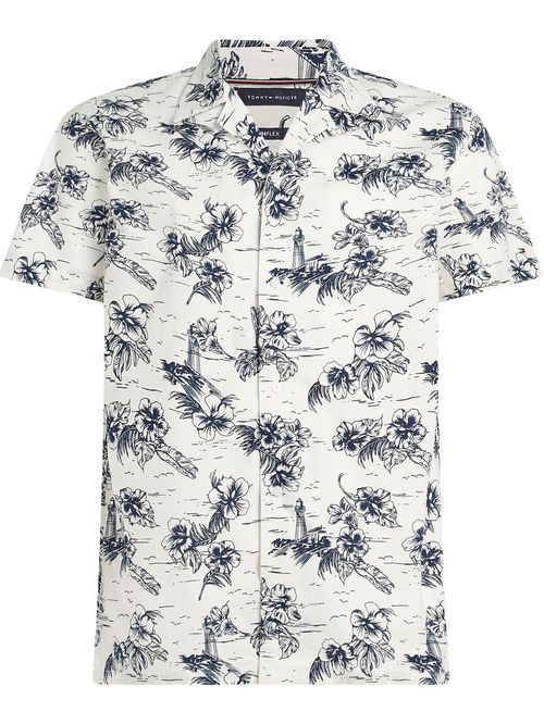CAMISA FLEX POPLIN PRINT SS SHIRT TH