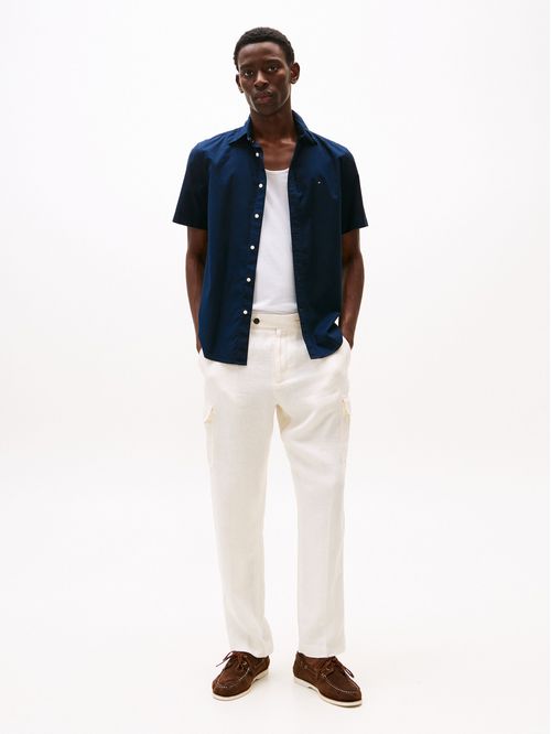 CAMISA FLEX POPLIN SOLID S/S SHIRT TH