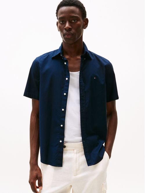 CAMISA FLEX POPLIN SOLID S/S SHIRT TH