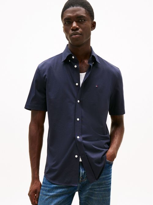 CAMISA PERFORMANCE KNIT SOLID SS SHIR