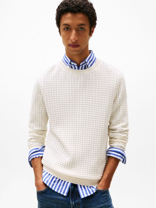 SWEATER DC SEERSUCKER TEXTURE SWEATER